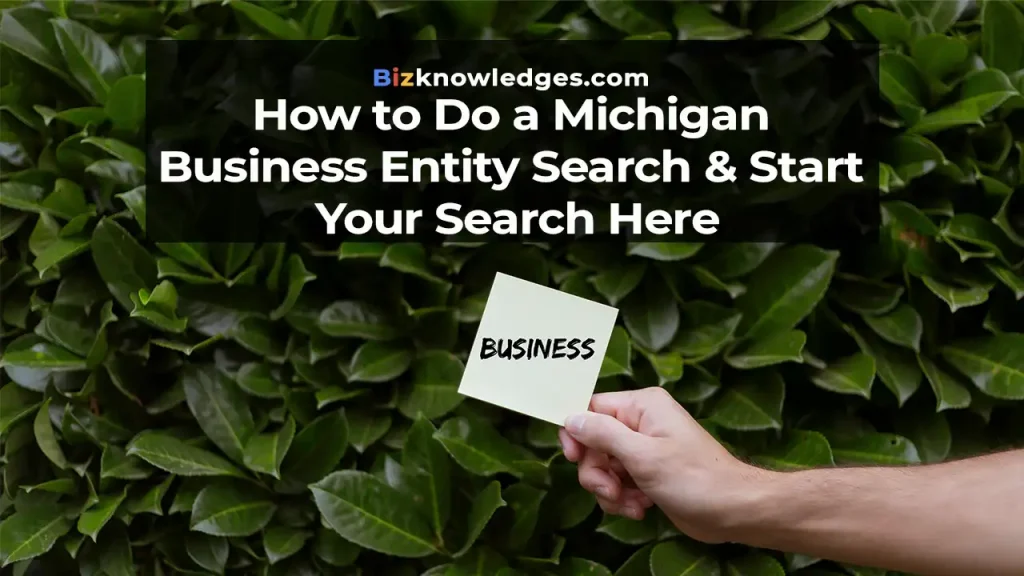 How to Do a Michigan Business Entity Search & Start Your Search Here